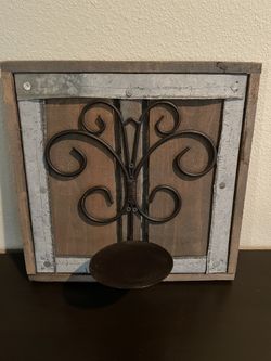 Wall Mount Candle Holder Decor