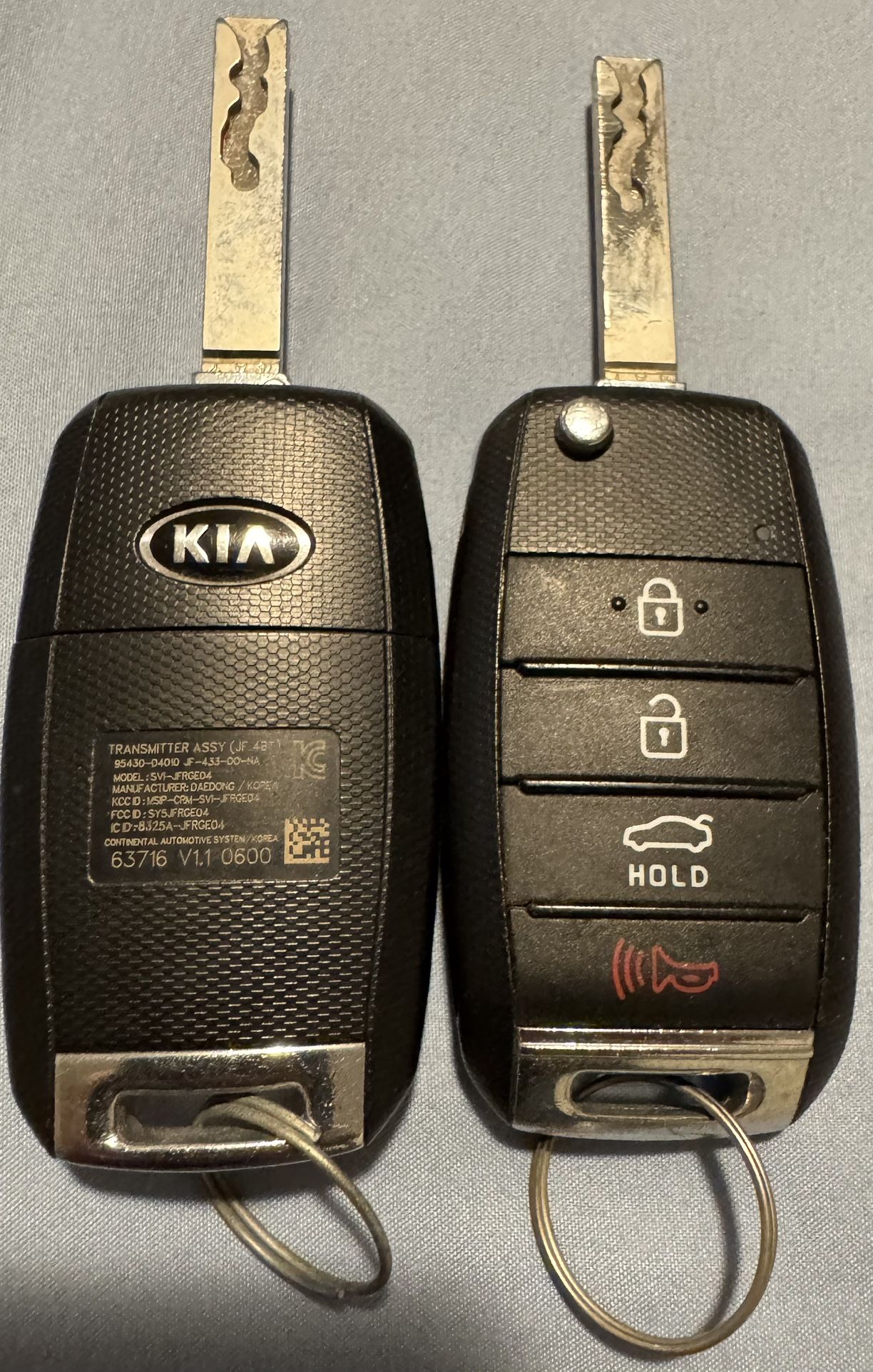 2016 Kia Key (2) Fobs $80