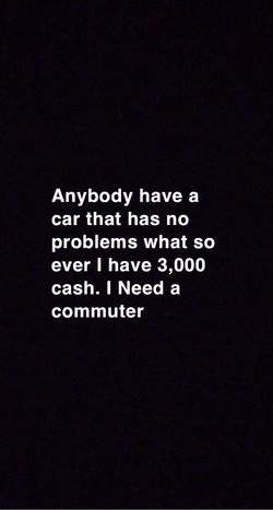Need A Car
