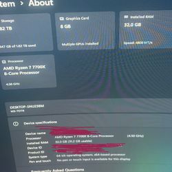PC for Sale Ryzen 7 7700x 4060 2TB