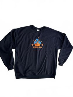 Genius Club Black Crewneck Sweatshirt Large