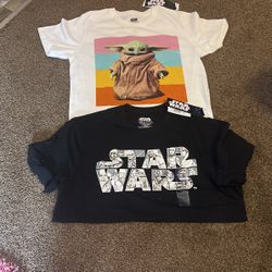 STAR WARS & YODA T-Shirts- Brand NEW