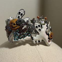 Kirks Folly Retired Artisan Halloween Fall Hinged Bracelet 