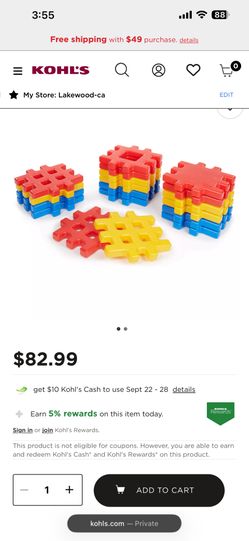 Little Tikes Big Waffle Block Set.