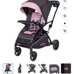 Baby Trend Sit N’ Stand 5-in-1 Shopper Stroller (Cassis Pink)