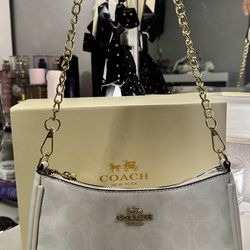 White purse