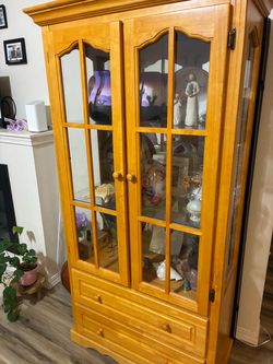 Solid Oak Hutch