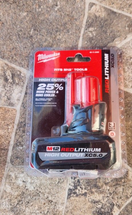 M12 REDLITHIUM XC5.0 Battery
