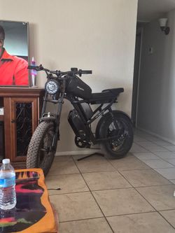 Riding time electric  bike.