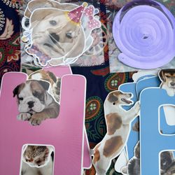 Puppy Themed Happy Birthday decorations