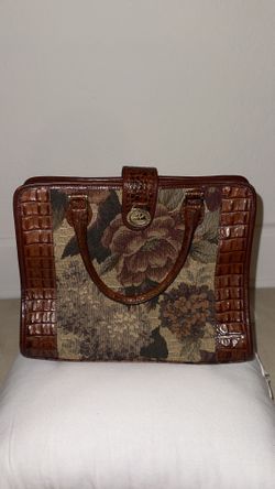 Vintage Brahmin Croc Leather Embossed