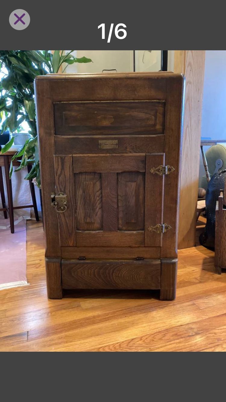 Antique Oak Ice Box