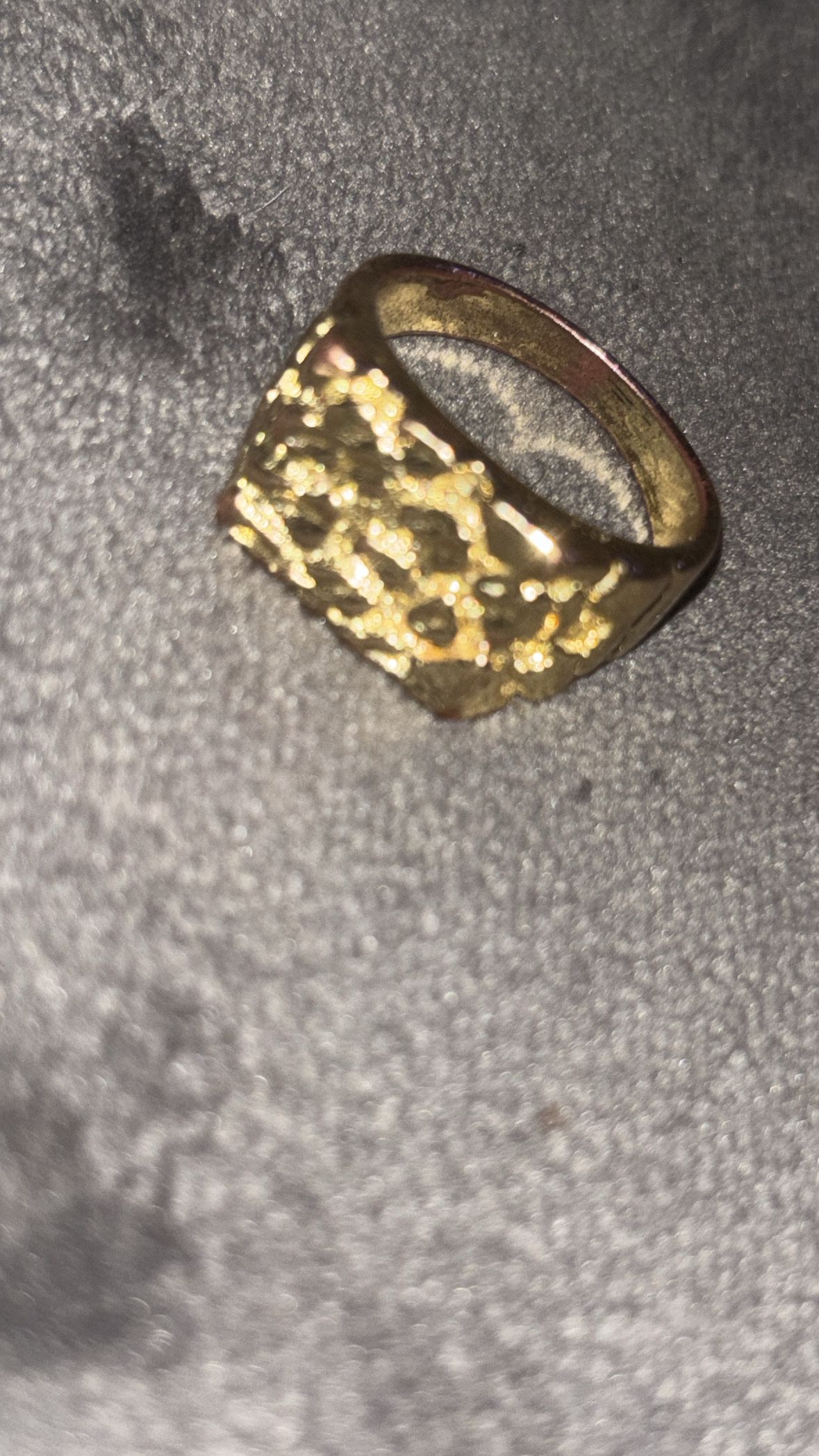 Gold Nugget Ring