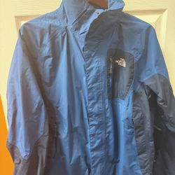 Men’s North Face Waterproof Jacket - Blue - Medium