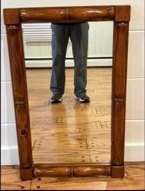 Beautifully Detailed Vintage Wooden Mirror