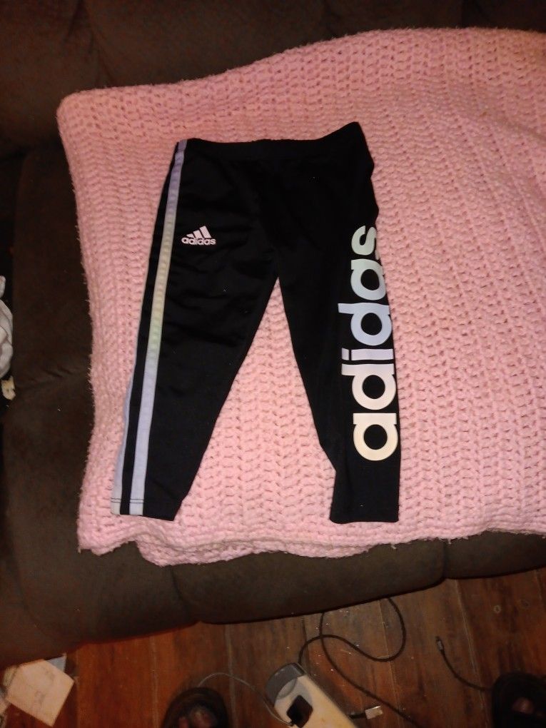 Adidas Size 2 T Girls Knit Jogging Pants 