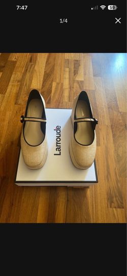 Larroude Mary Jane Flats