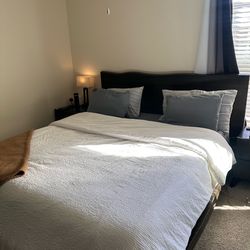 Cali King Mahogany Bed Frame