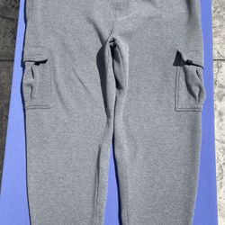 Men’s 3XL Grey Pro Club Cargo Sweatpants Waist 44-48 X Inseam 32