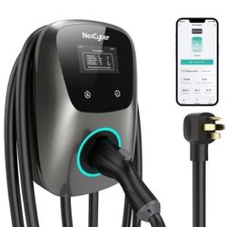 Level 2 EV Charger (WiFi APP/Plug-Play), 48A, ETL Certified 25ft Cable, 240V NEMA 14-50p Plug/Wiring