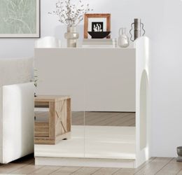Modern Mirror Litterbox Enclosure - BNIB
