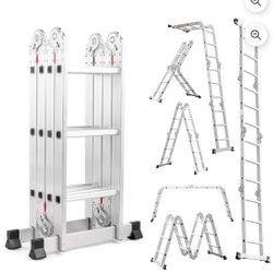 12.5ft, 7in1, Heavy Duty, Scaffold Ladder - STILL IN DELIVERY BOX