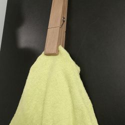 Large Wooden Clothes Pin-Towel Holder