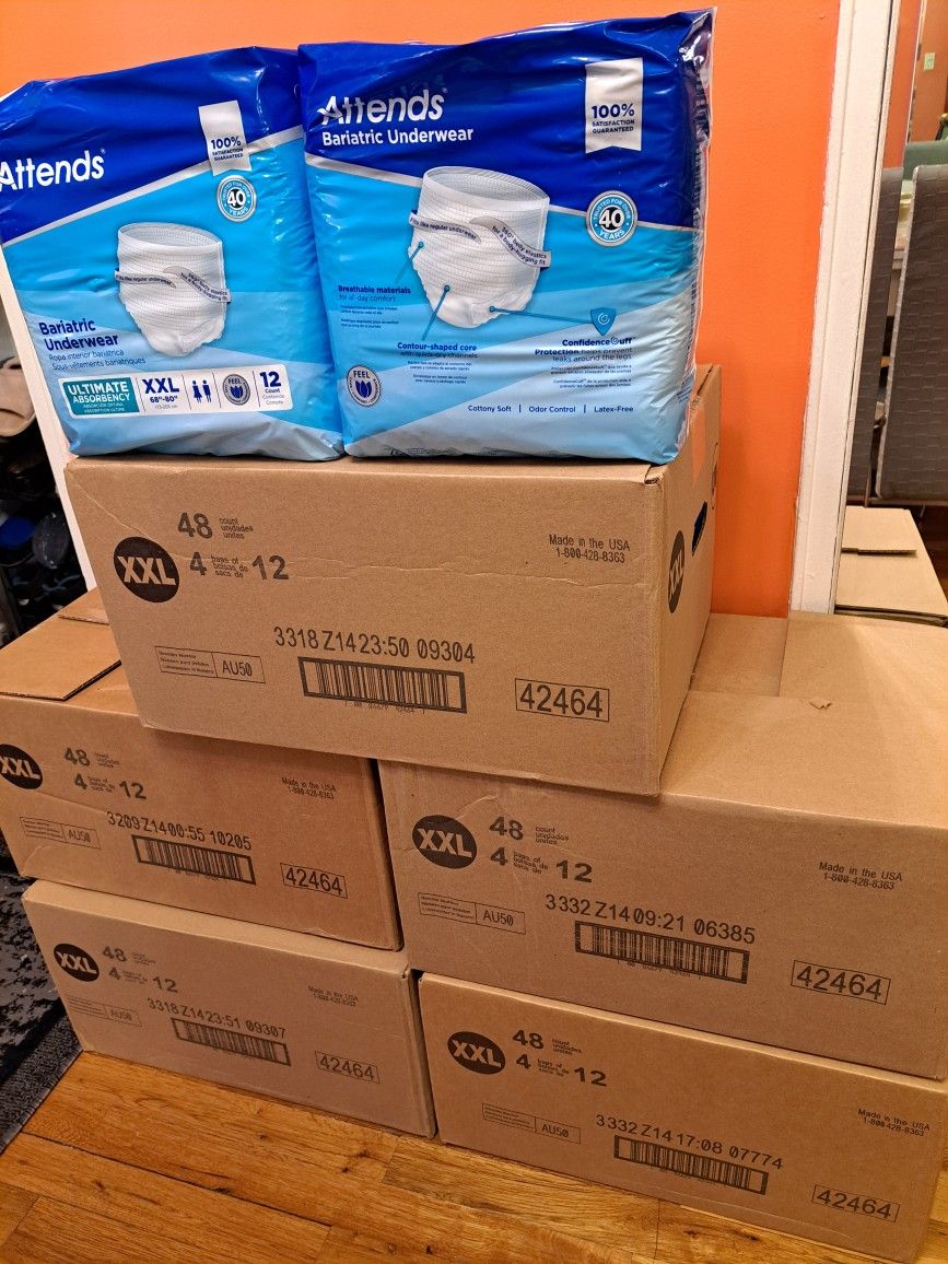 ADULT DIAPERS- PULLUPS -Ultimate Absorbency- Size: XXL- $8 Per Package