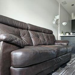 Leather 3 Seater Sofa