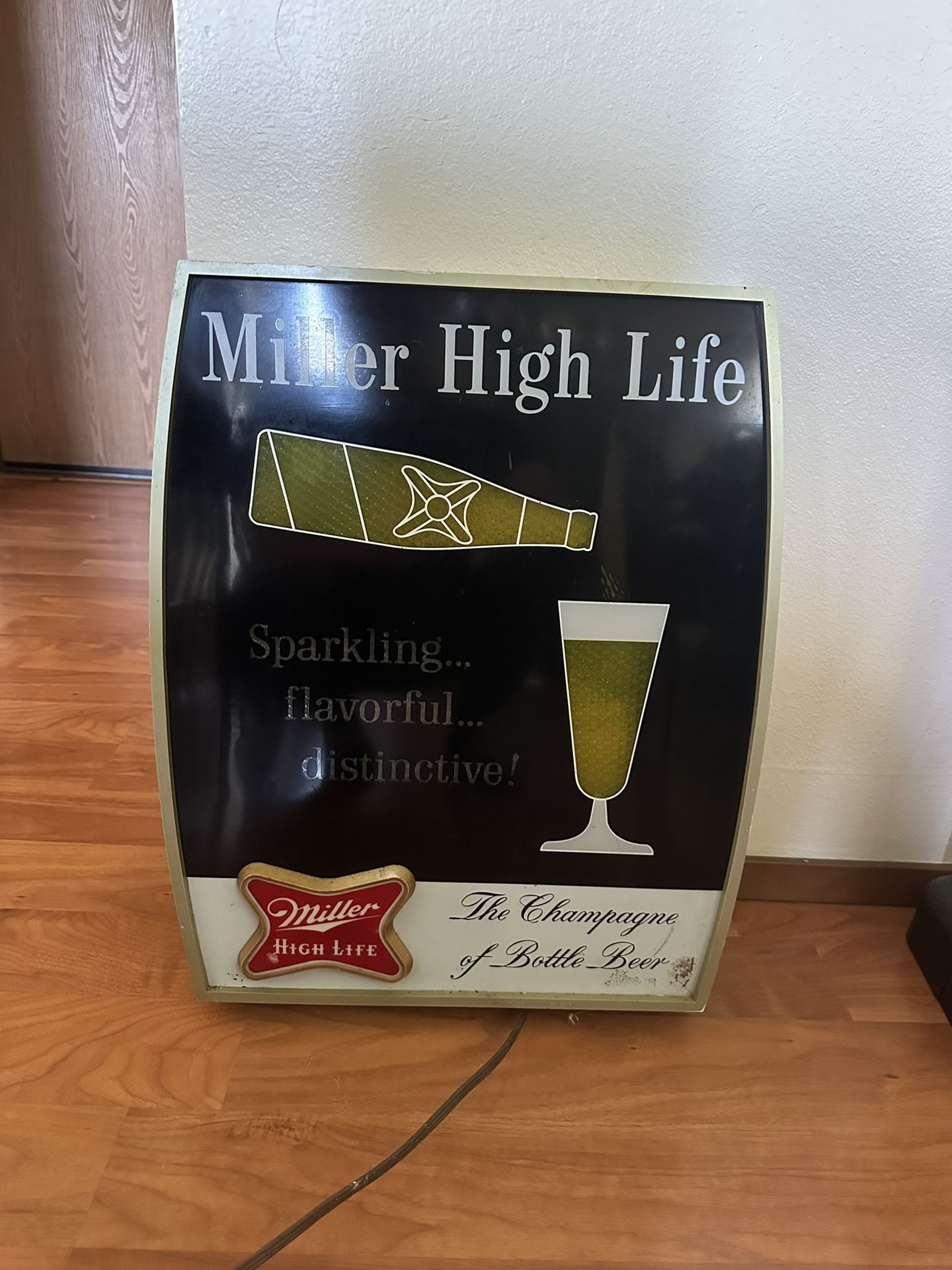 Vintage Miller High Life Sign Motion Lighted