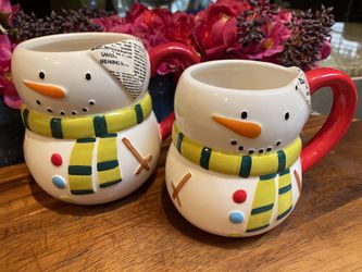 Snowman mugs from Sur La Table