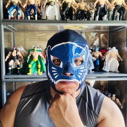 Blue Panther Lucha Libre Mask Mexican Wrestling Adult Luchador Costume  Luchadores