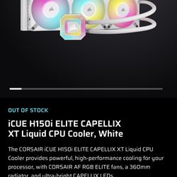 iCUE H150i ELITE CAPELLIX XT