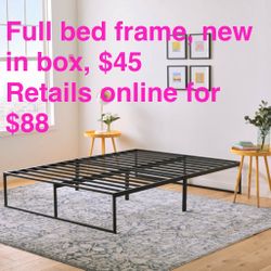 Linenspa Full Sized Bed Frame, New In Box 