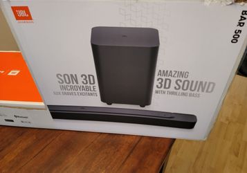 JBL Bar  500 Sound  Bar and 10 " Subwoofer