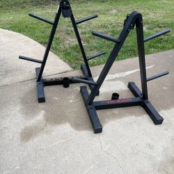 Weight Trees With Bar Holders $60 Each Or $100 For Both