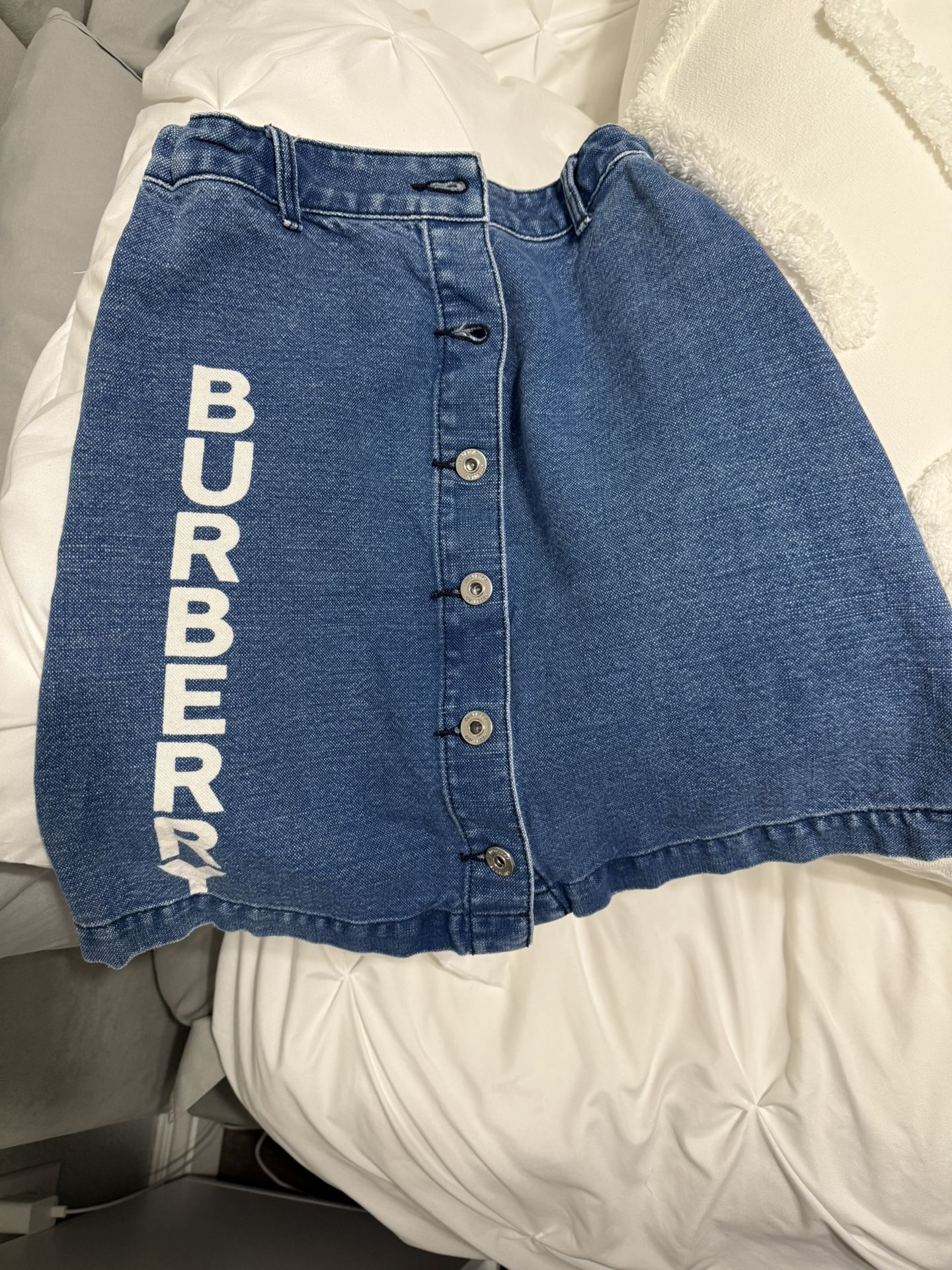Burberry Denim Skirt
