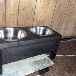 Handmade Dog Bowl Stand