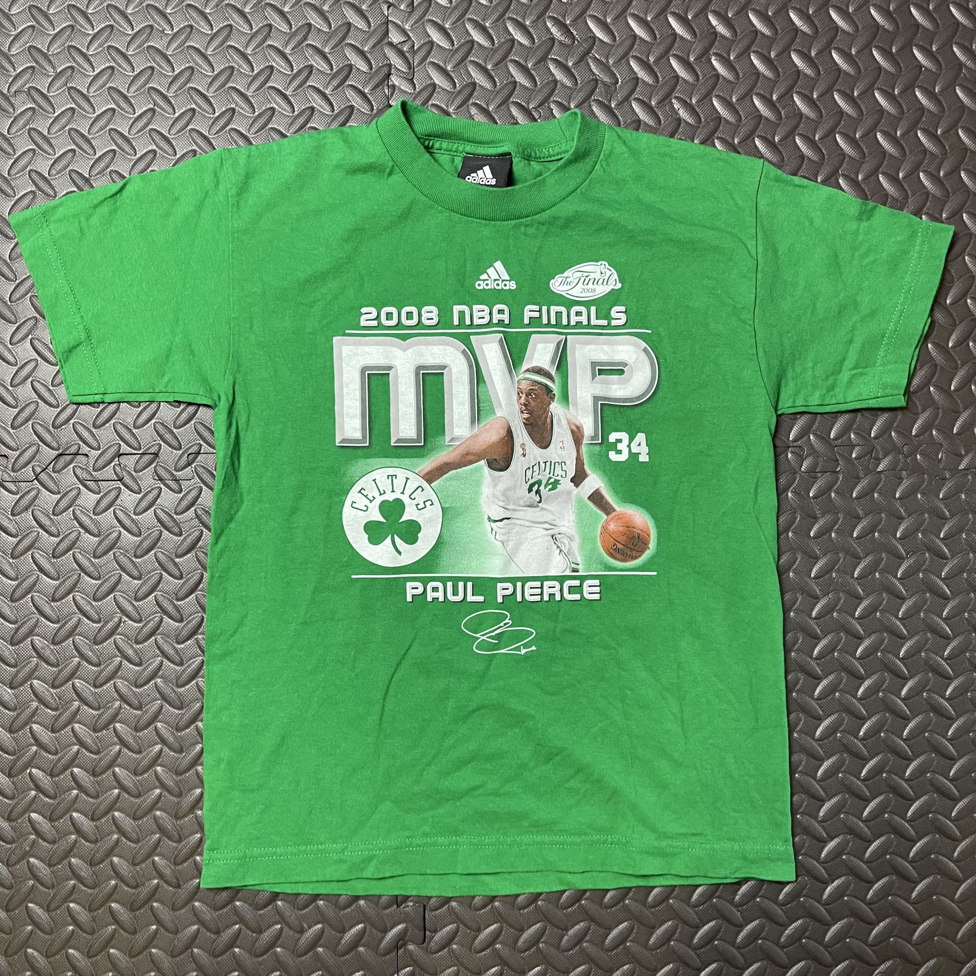 Boston Celtics 2008 Championship T Shirt Boys M NBA Basketball Paul Pierce MVP