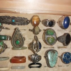 Old Silver Turqoise Jewelry  