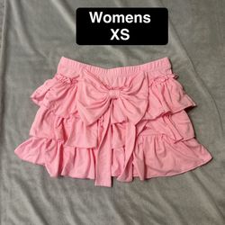 Women’s XS Ruffled Bow Skirt 