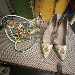 Aldo Heels And Purse Set
