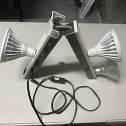 4-Head Light Fixture with Cord and Switch