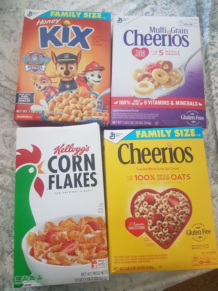 WIC cereals