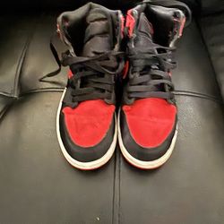 Jordan 1s red and black kids