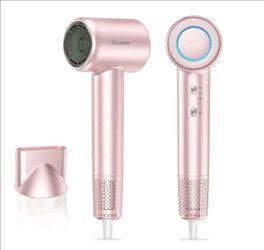 Hair Dryer, High-Speed Ionic Low Noise Blow Dryer with Brushless Motor for Fast Drying, Thermo-Control
