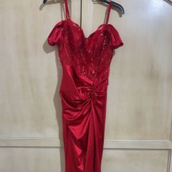 Red Corset Dress