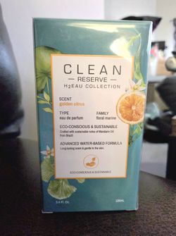 CLEAN RESERVE GOLDEN CITRUS EAU DE PARFUM 3.4OZ/100ML,  NEW SEALED BOX
