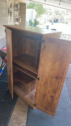 Computer desk cabinet