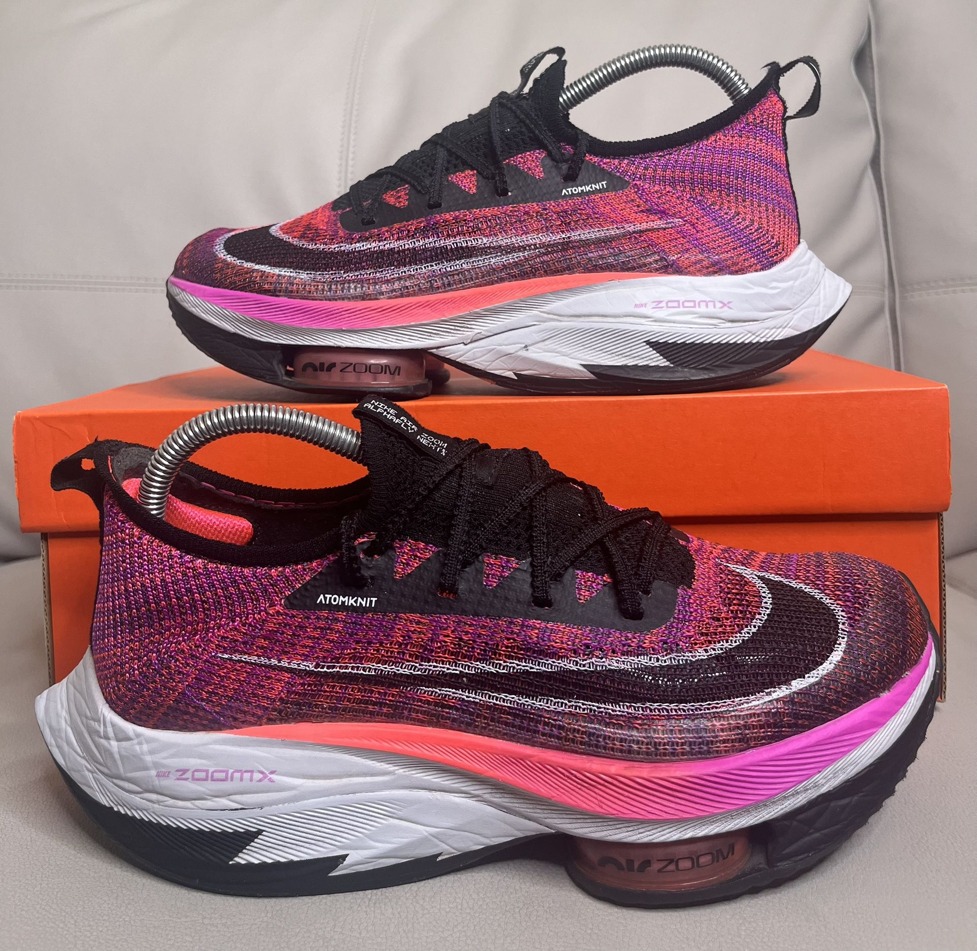 Nike Air Zoom Alphafly Next% Hyper Violet Athletic Running Shoes Women’s Size 9